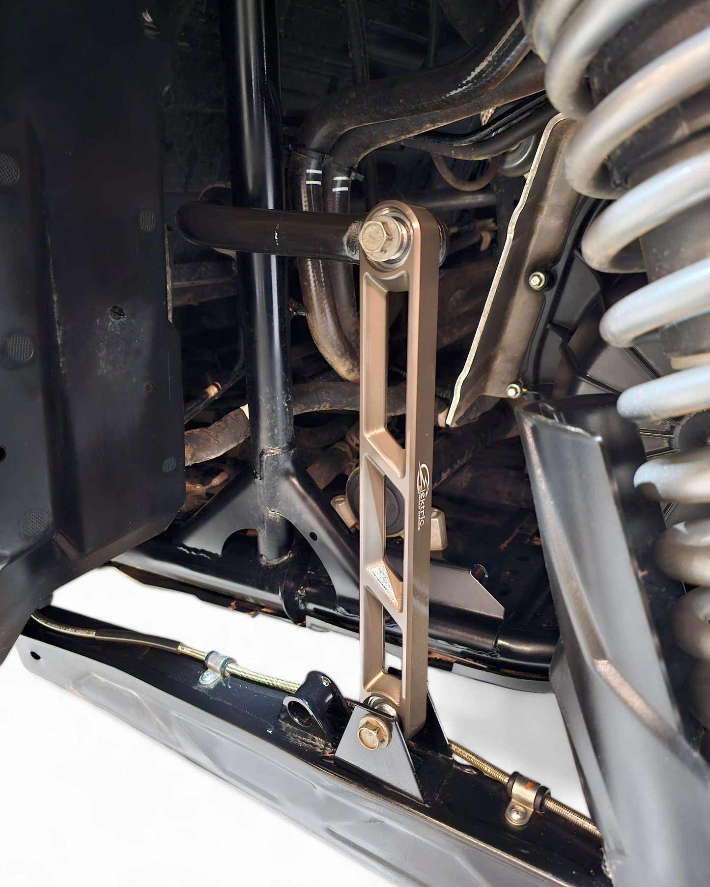 2020 to Current Polaris RZR Pro XP Rear Sway bar Link in Gun Metal Finish