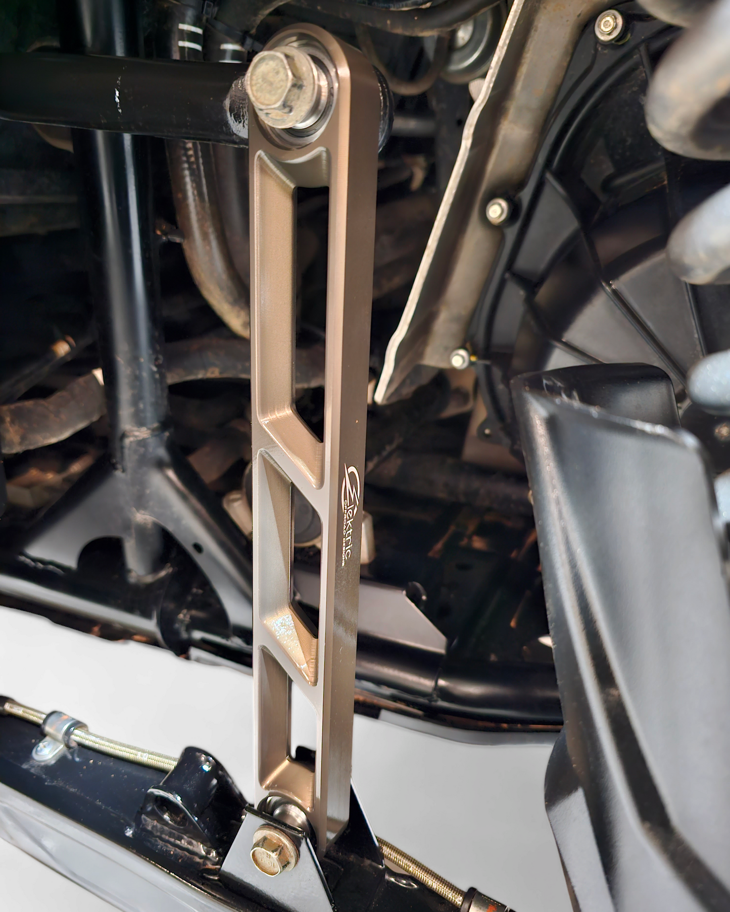 2020 to Current Polaris RZR Pro XP Rear Sway bar Link in Gun Metal Finish