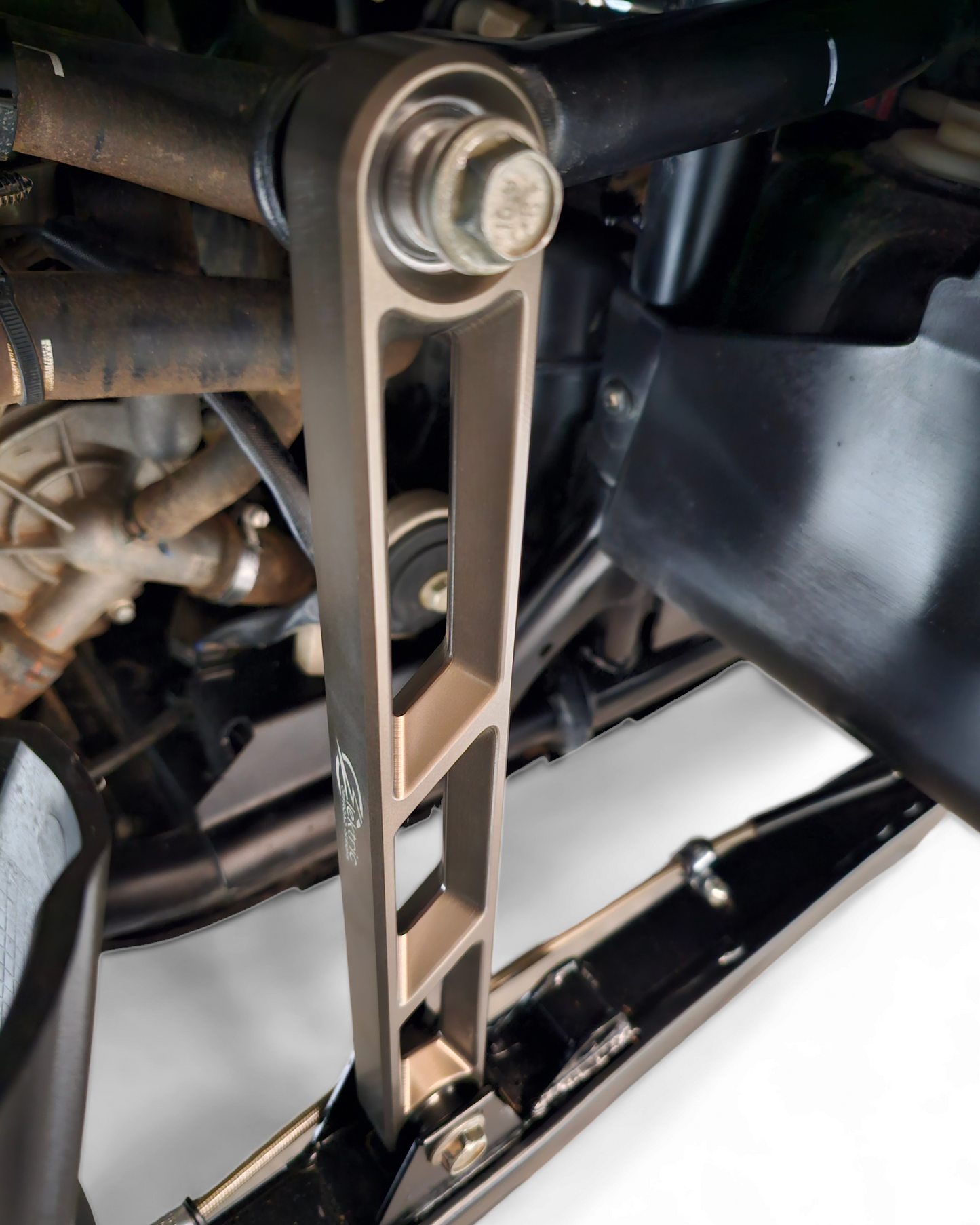 2020 to Current Polaris RZR Pro XP Rear Sway bar Link in Gun Metal Finish