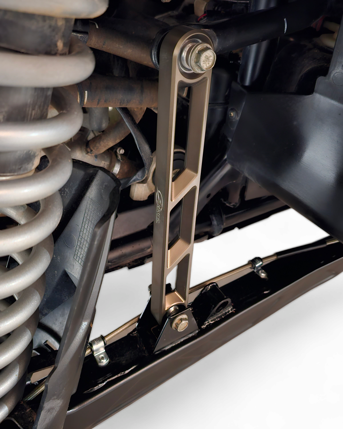 2020 to Current Polaris RZR Pro XP Rear Sway bar Link in Gun Metal Finish