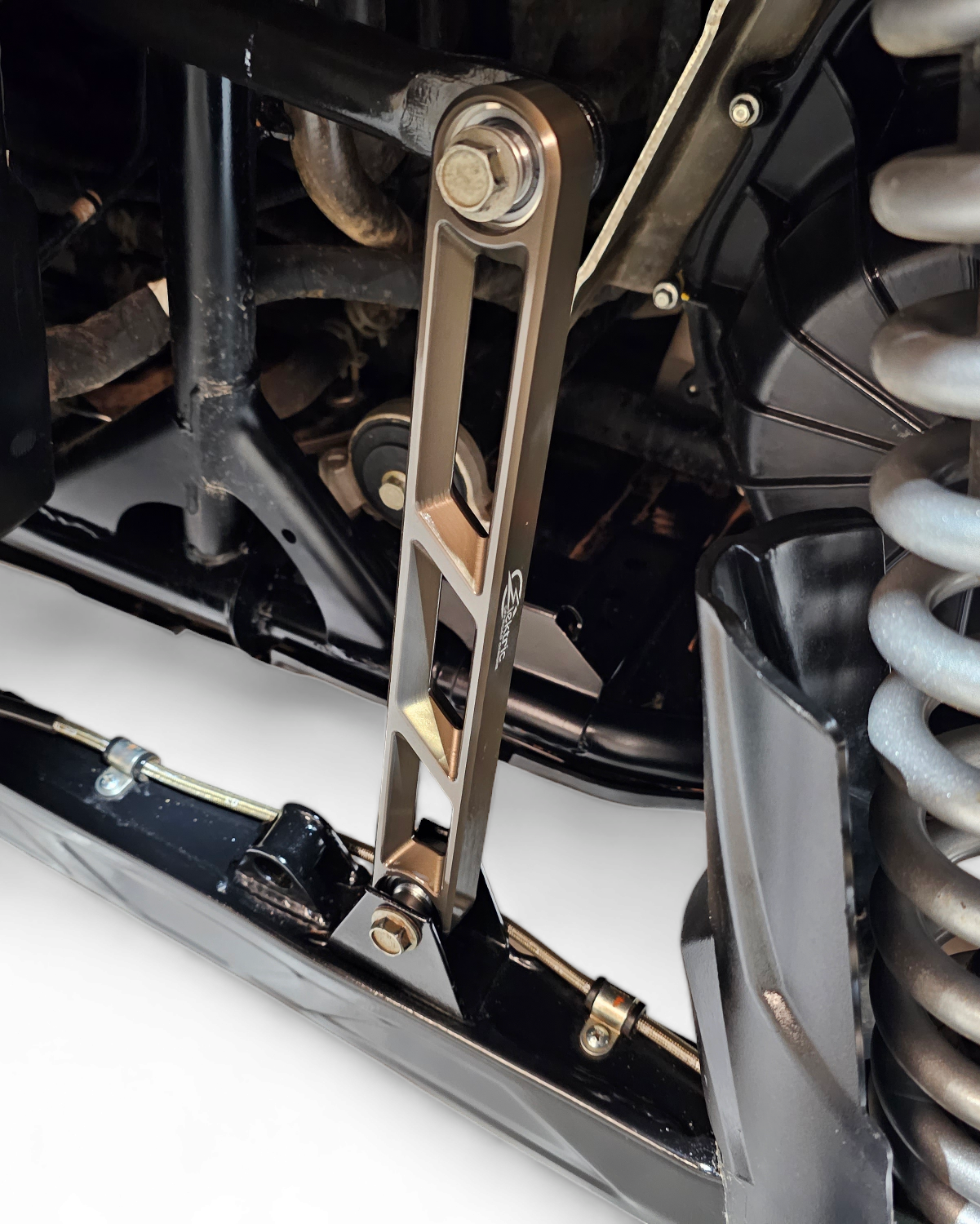 2020 to Current Polaris RZR Pro XP Rear Sway bar Link in Gun Metal Finish