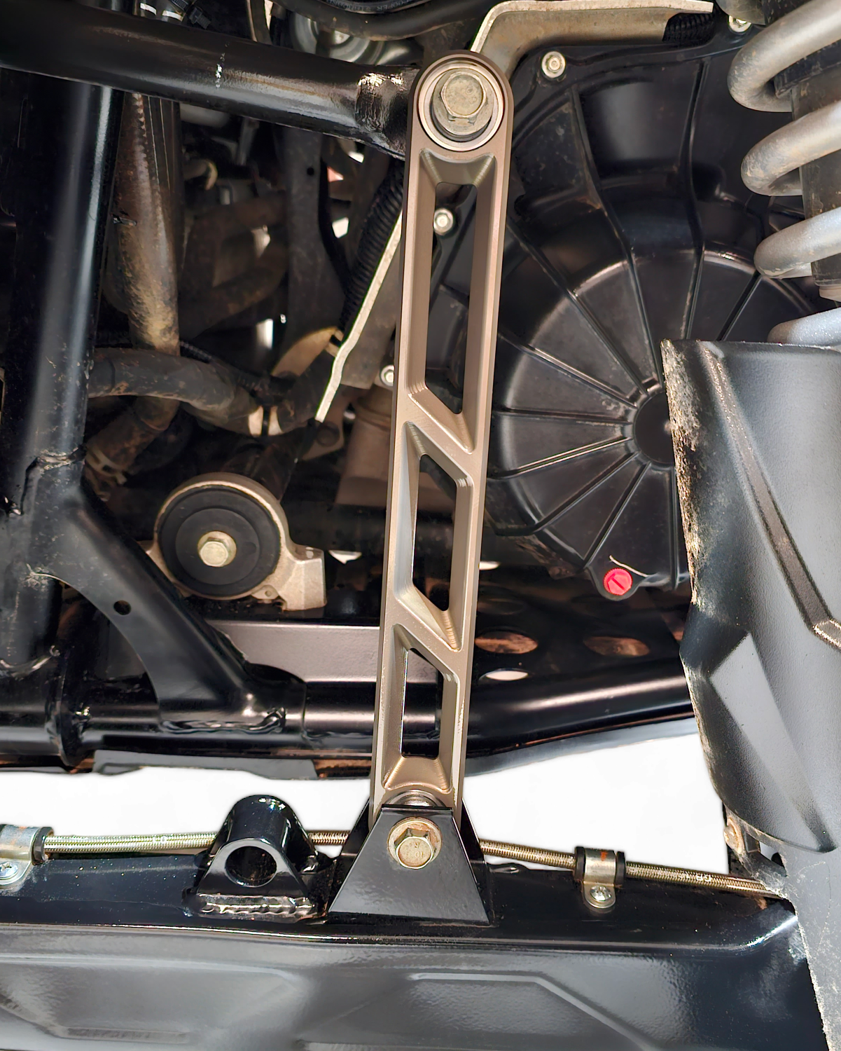 2020 to Current Polaris RZR Pro XP Rear Sway bar Link in Gun Metal Finish