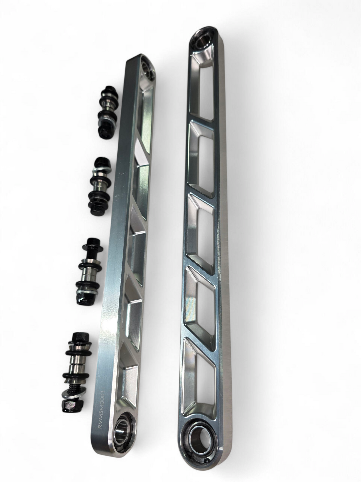 2024+ Can Am Maverick R Rear Sway Bar Links Anodized Clear