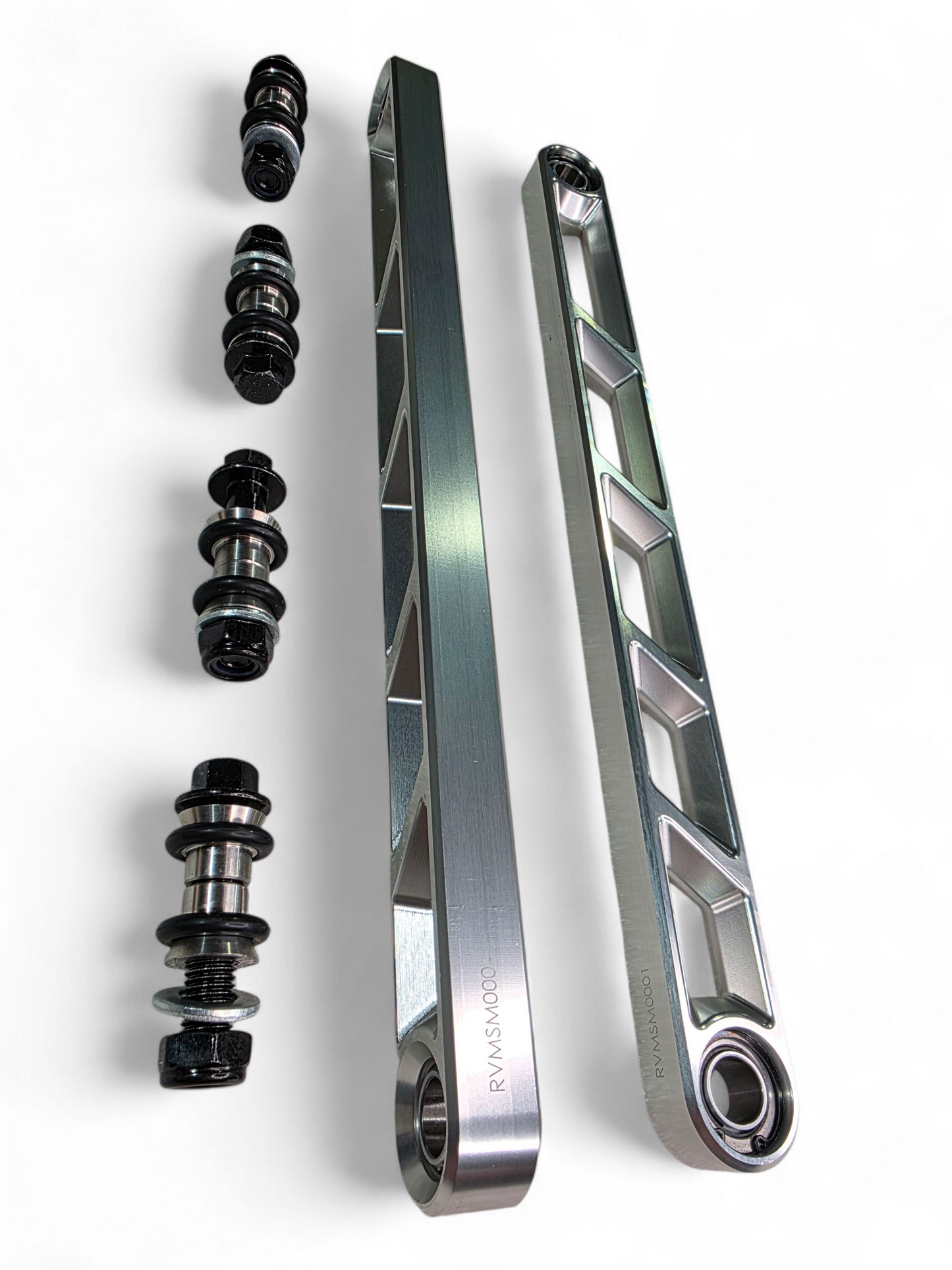 2024+ Can Am Maverick R Rear Sway Bar Links Anodized Clear