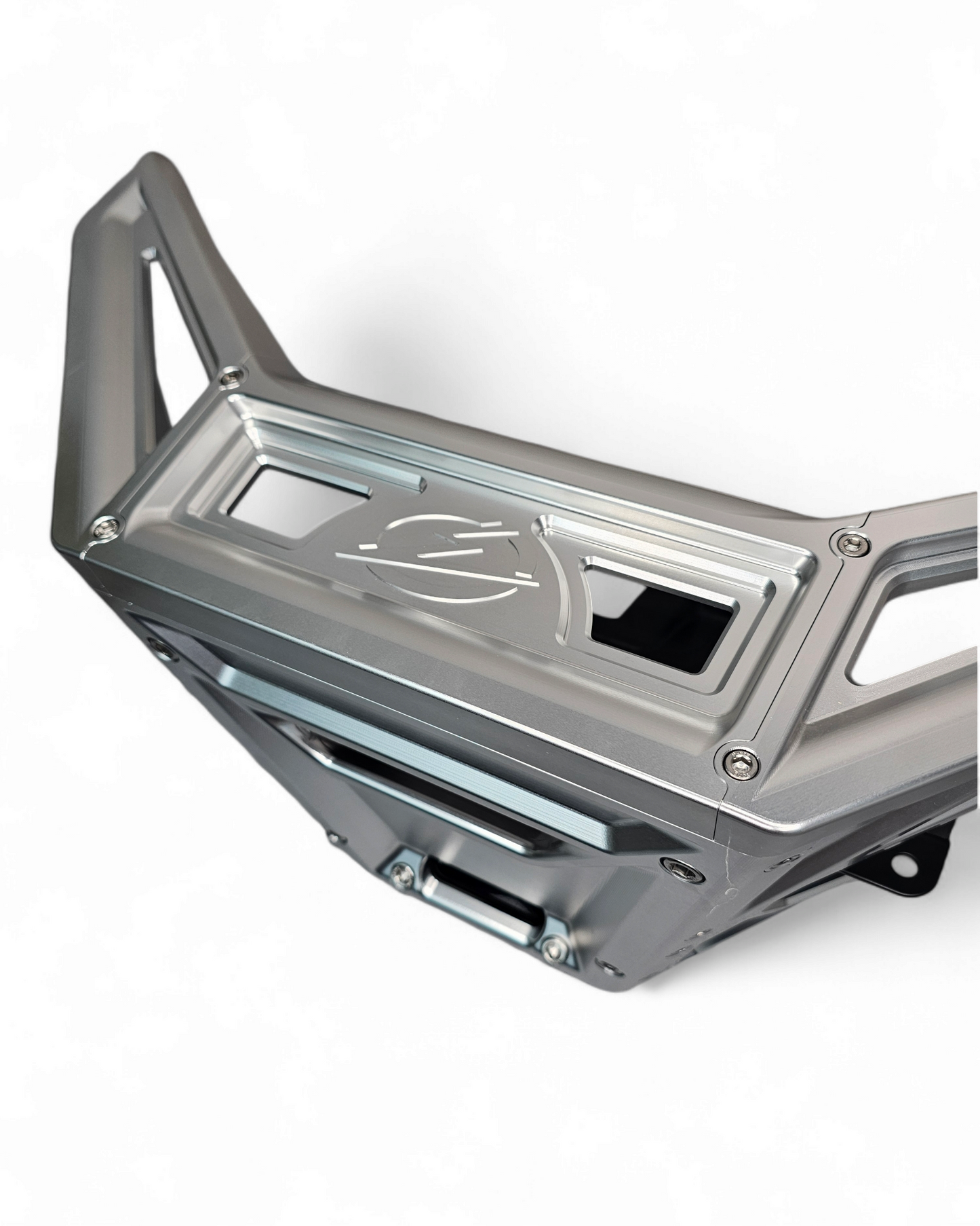 2017 to Current Can-Am X3 Maverick Machined Billet Front Winch Bumper (Clear Anodize)