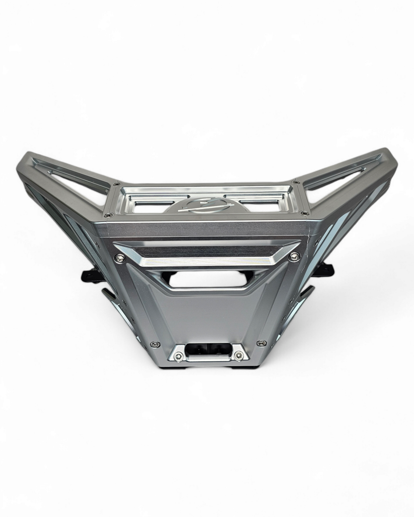 2017 to Current Can-Am X3 Maverick Machined Billet Front Winch Bumper (Clear Anodize)