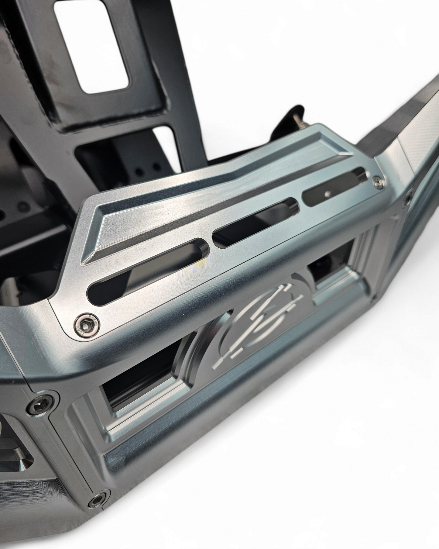 2017 to Current Can-Am X3 Maverick Machined Billet Front Winch Bumper (Clear Anodize)