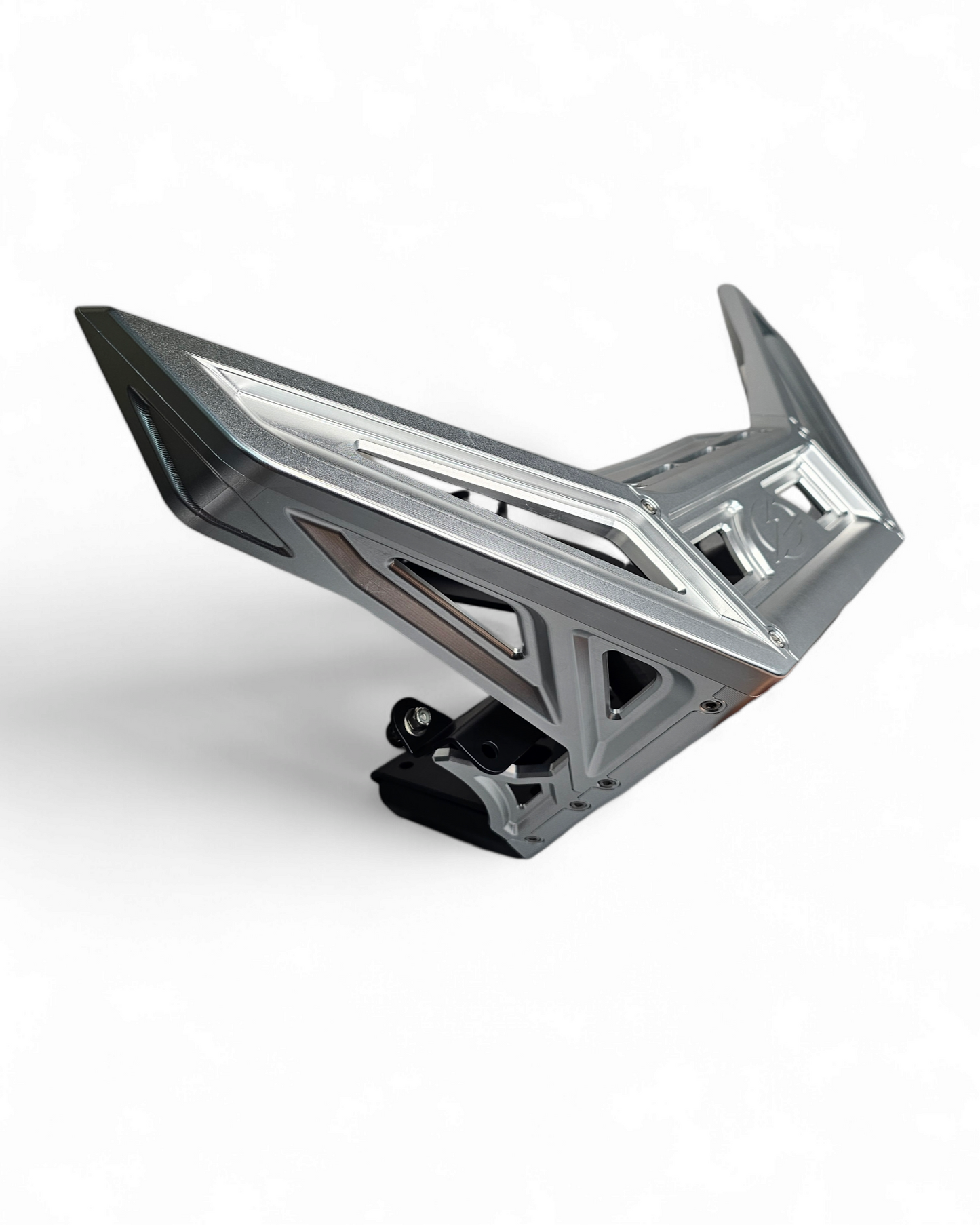 2017 to Current Can-Am X3 Maverick Machined Billet Front Winch Bumper (Clear Anodize)
