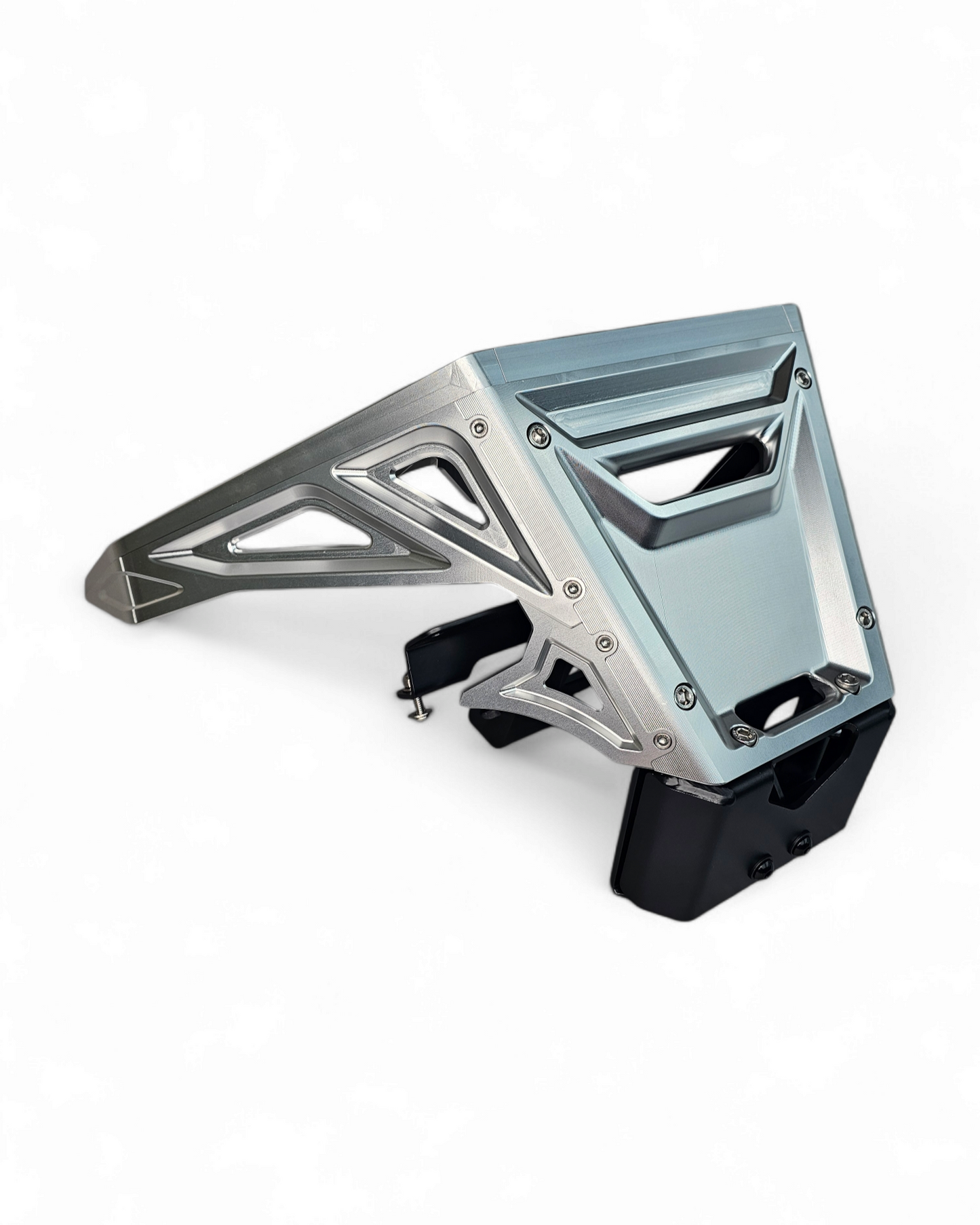 2017 to Current Can-Am X3 Maverick Machined Billet Front Winch Bumper (Clear Anodize)