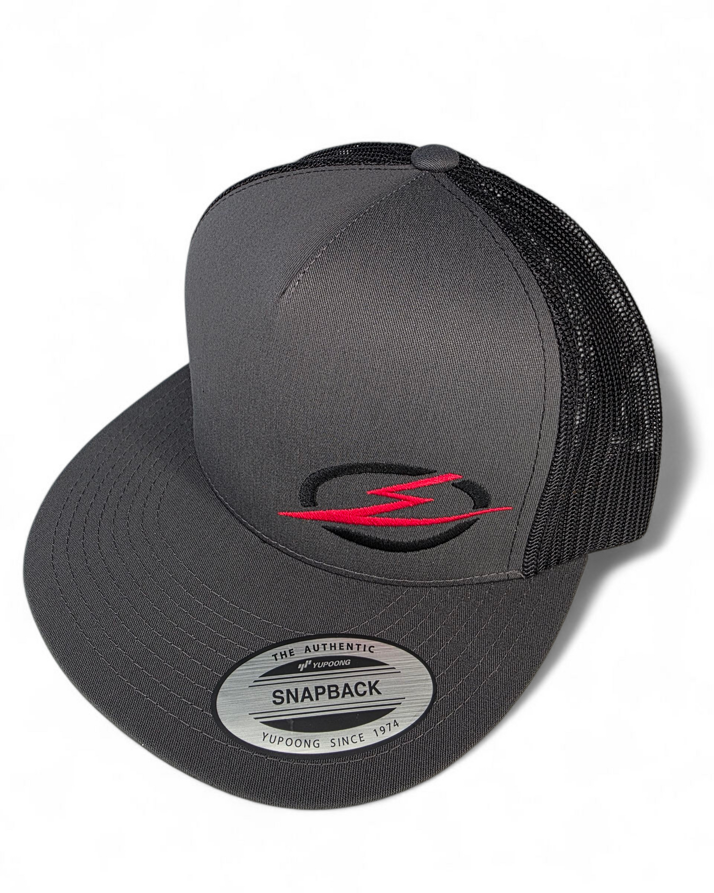 Classics 2-Tone Trucker Hat Charcoal/Black, Black/Red Elektric Logo