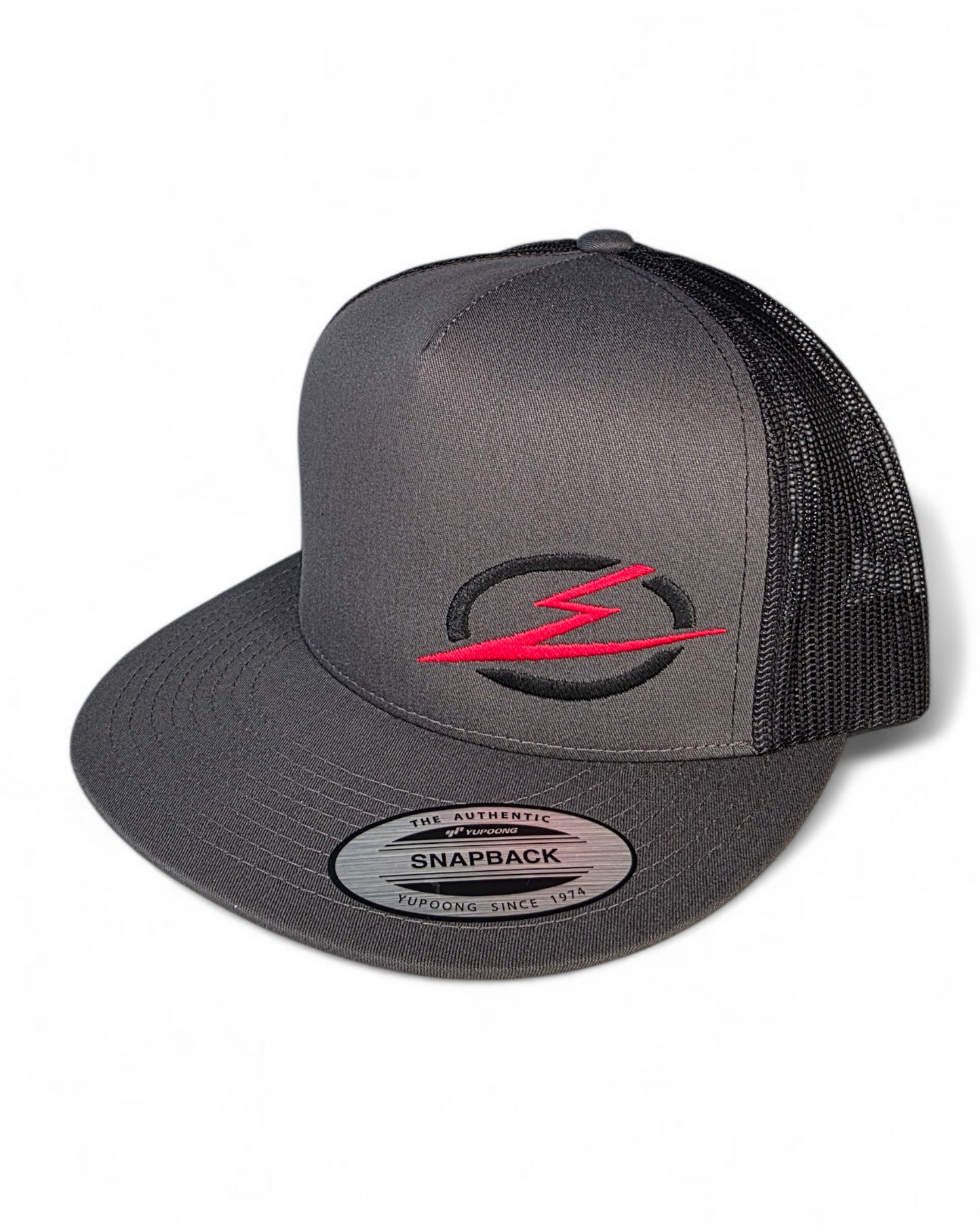 Classics 2-Tone Trucker Hat Charcoal/Black, Black/Red Elektric Logo