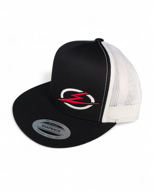 Classics 2-Tone Trucker Hat Black/White, White/Red Elektric Logo