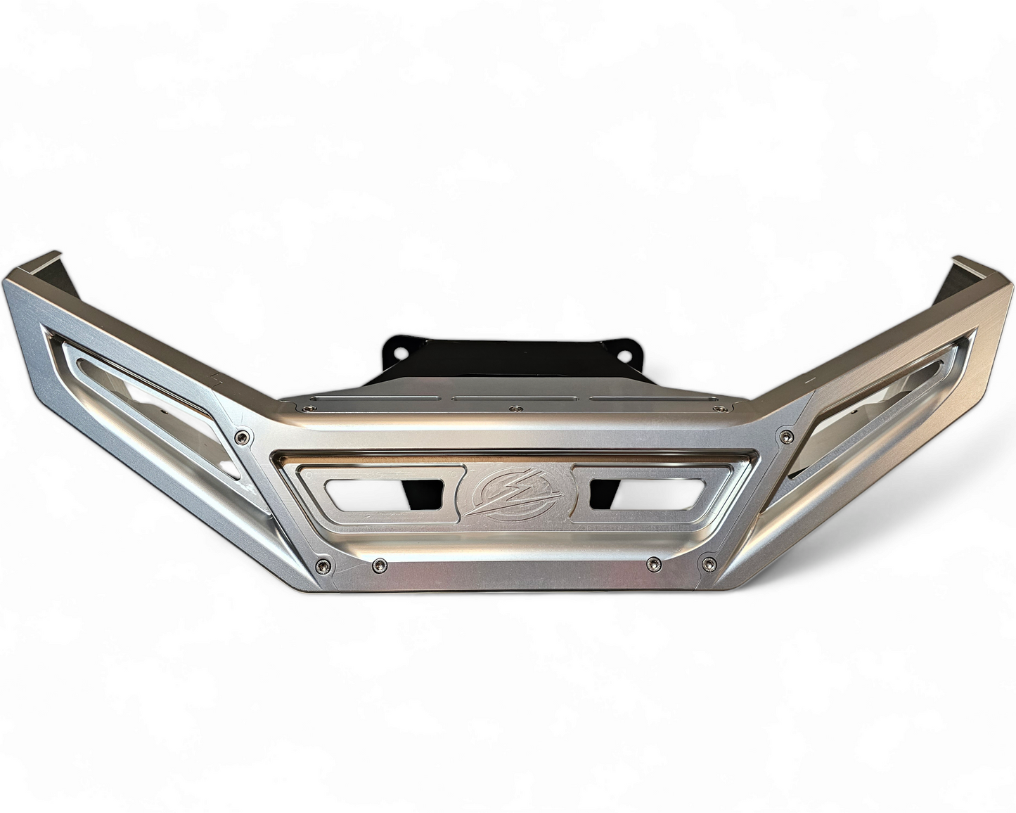 2022-2026 Polaris RZR Pro R, Pro S, Turbo R Machined Billet Front Winch Bumper (Clear Anodize)