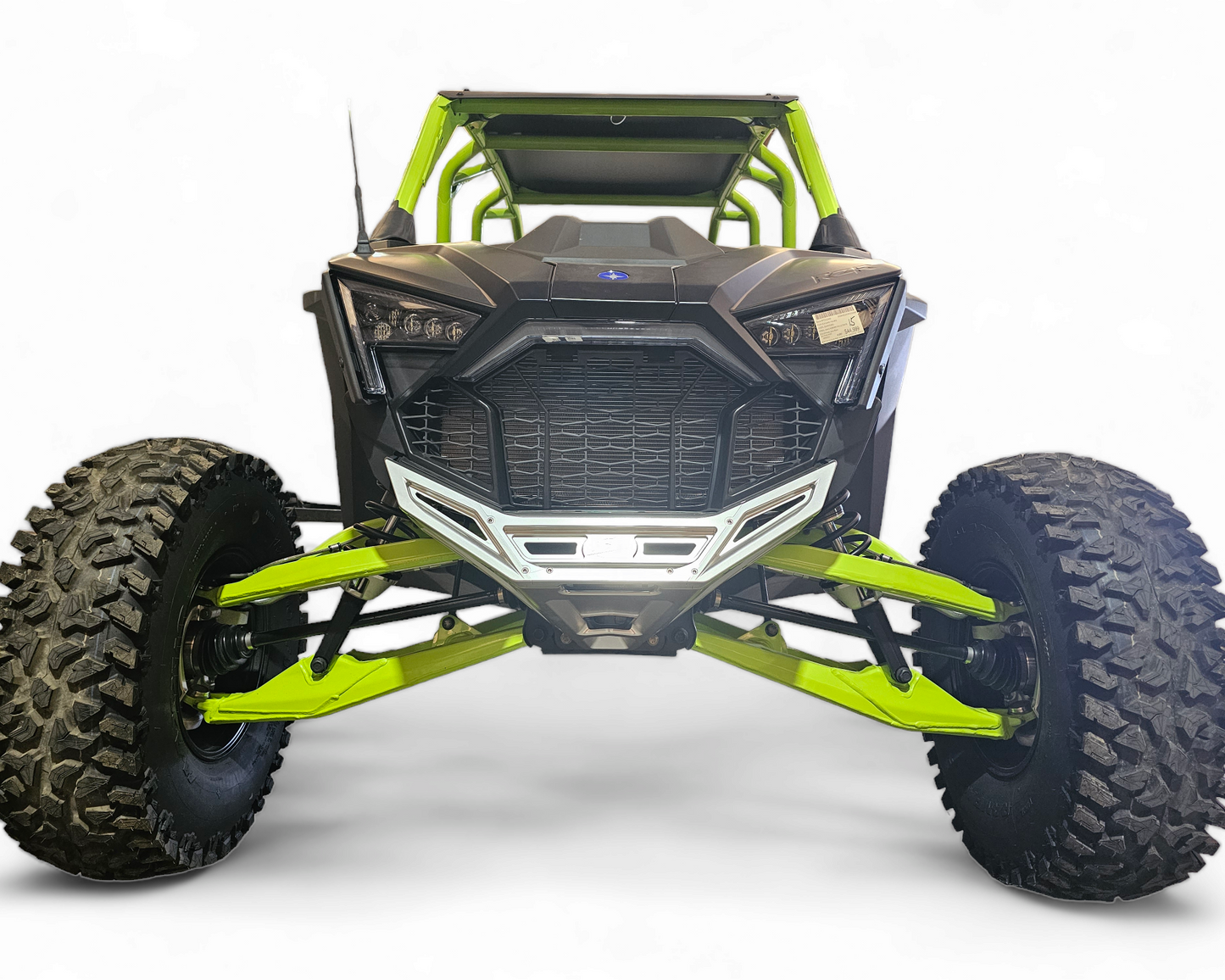 2022-2026 Polaris RZR Pro R, Pro S, Turbo R Machined Billet Front Winch Bumper (Clear Anodize)