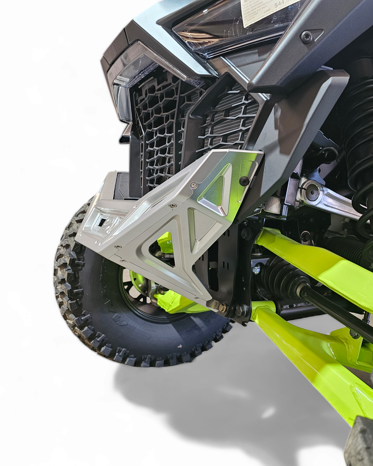2022-2026 Polaris RZR Pro R, Pro S, Turbo R Machined Billet Front Winch Bumper (Clear Anodize)