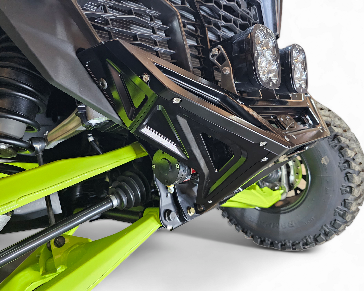 2022-2026 Polaris RZR Pro R, Pro S, Turbo R Machined Billet Front Winch Bumper (Black Anodize)
