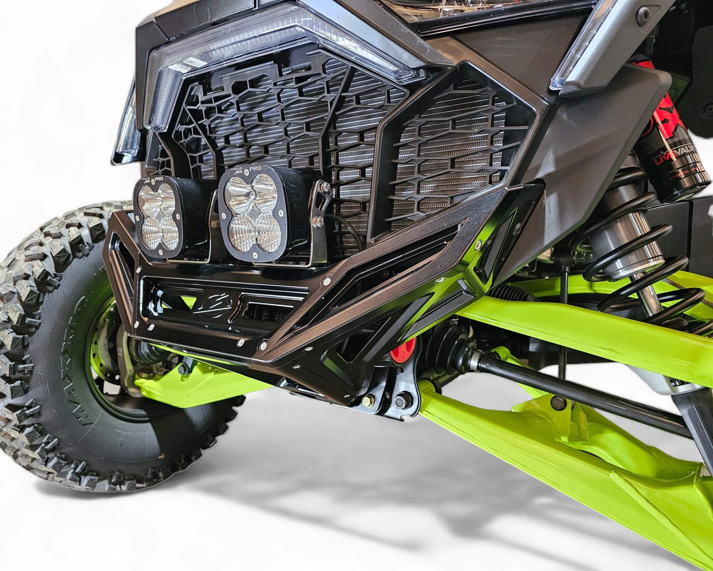 2022-2026 Polaris RZR Pro R, Pro S, Turbo R Machined Billet Front Winch Bumper (Black Anodize)