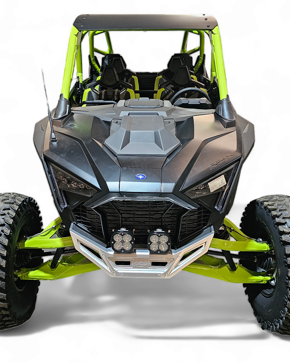 2022-2026 Polaris RZR Pro R, Pro S, Turbo R Machined Billet Front Winch Bumper (Clear Anodize)