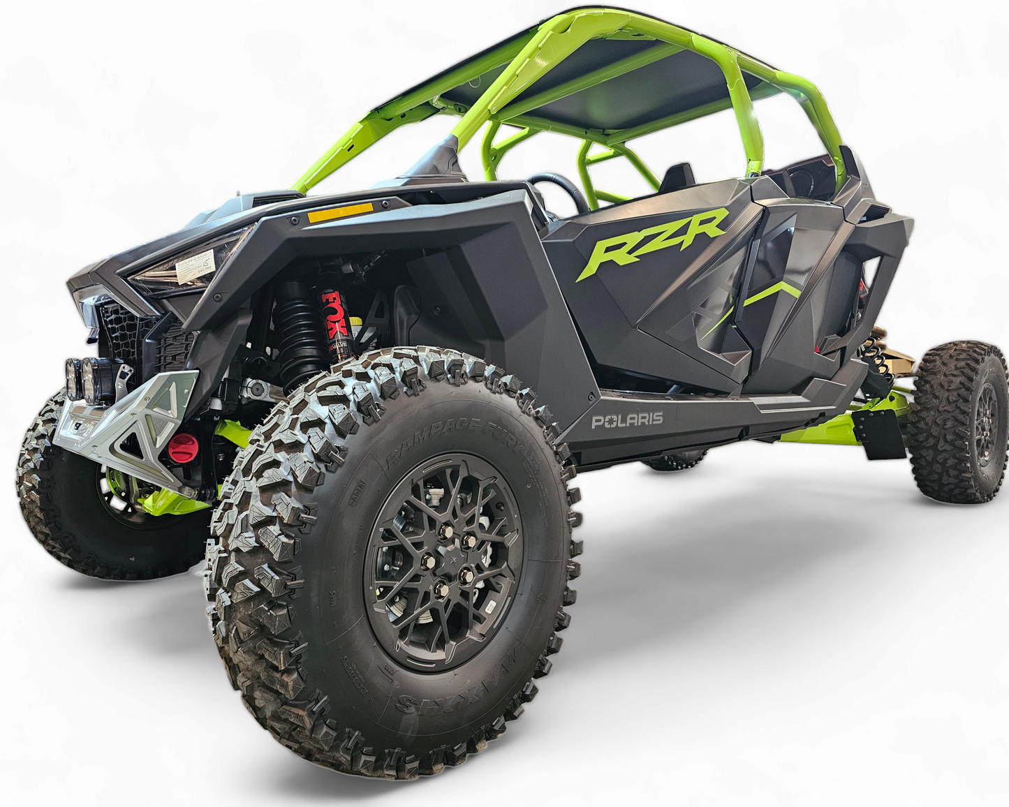 2022-2026 Polaris RZR Pro R, Pro S, Turbo R Machined Billet Front Winch Bumper (Clear Anodize)