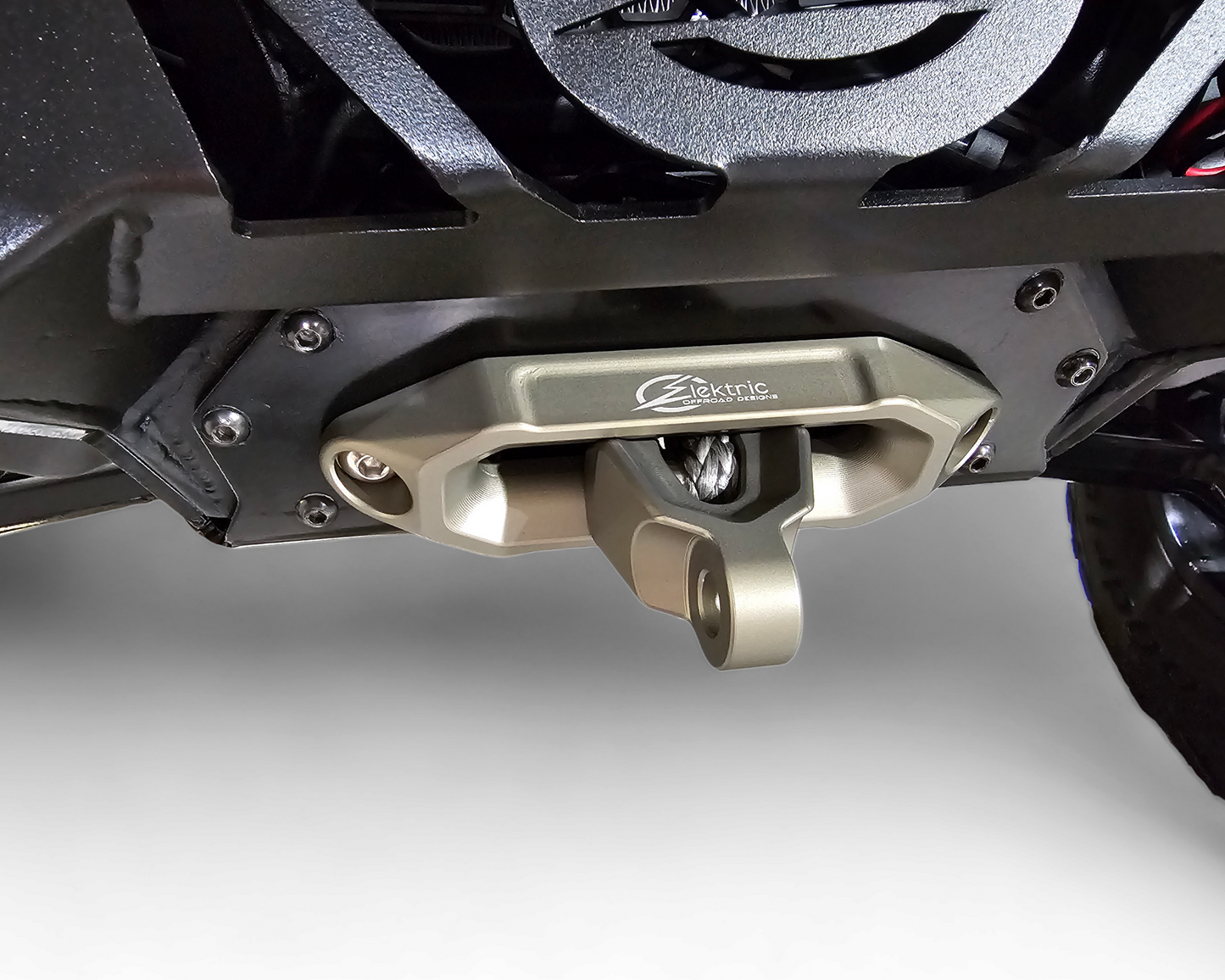 Elektric Offroad Designs UTV Winch Fairlead and Hook (Gunmetal)