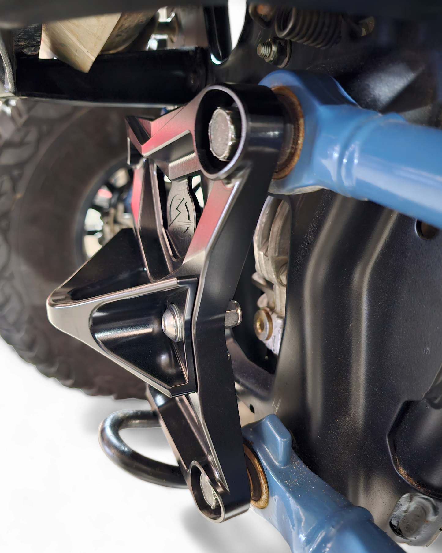 2020-2024 Polaris RZR Pro XP Radius Rod Plate with Tow Hook Black