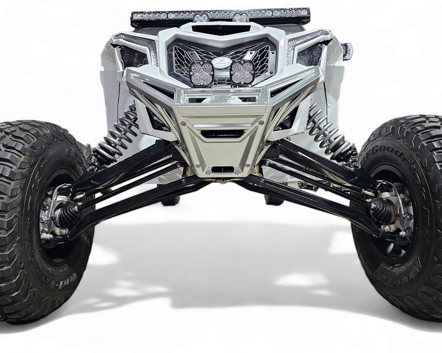 2017 to Current Can-Am X3 Maverick Machined Billet Front Winch Bumper (Clear Anodize)