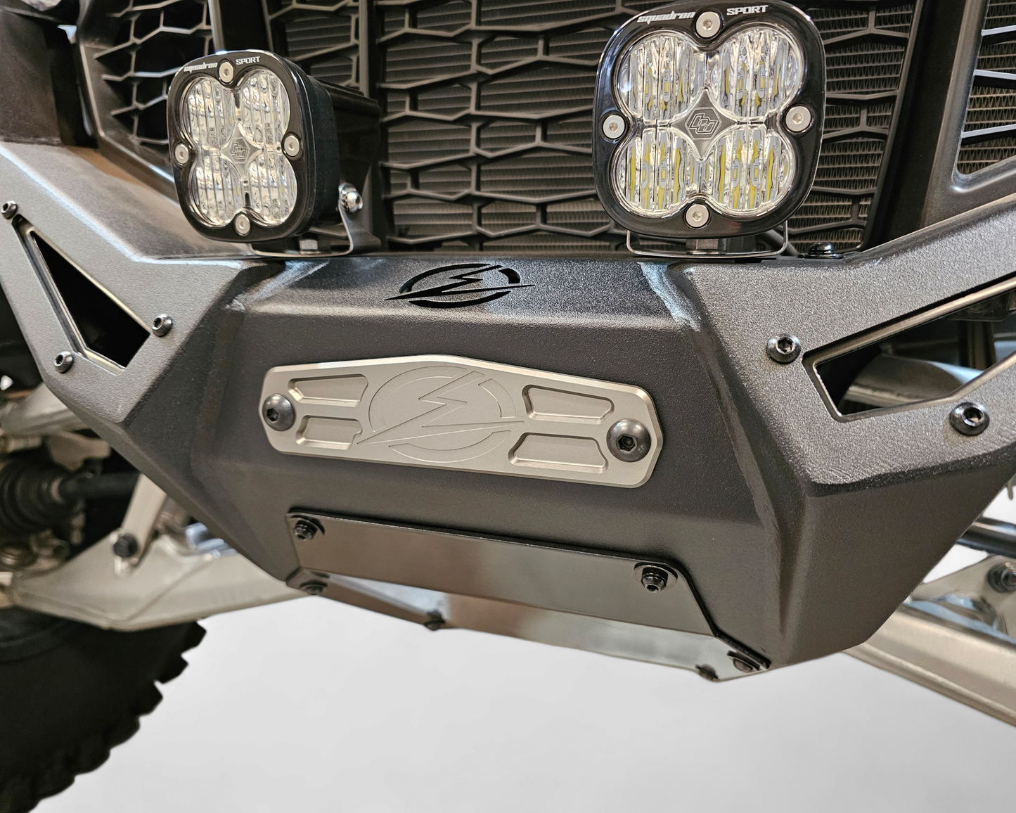 Elektric Offroad Designs UTV Winch Fairlead Cover Plate | Gun Metal