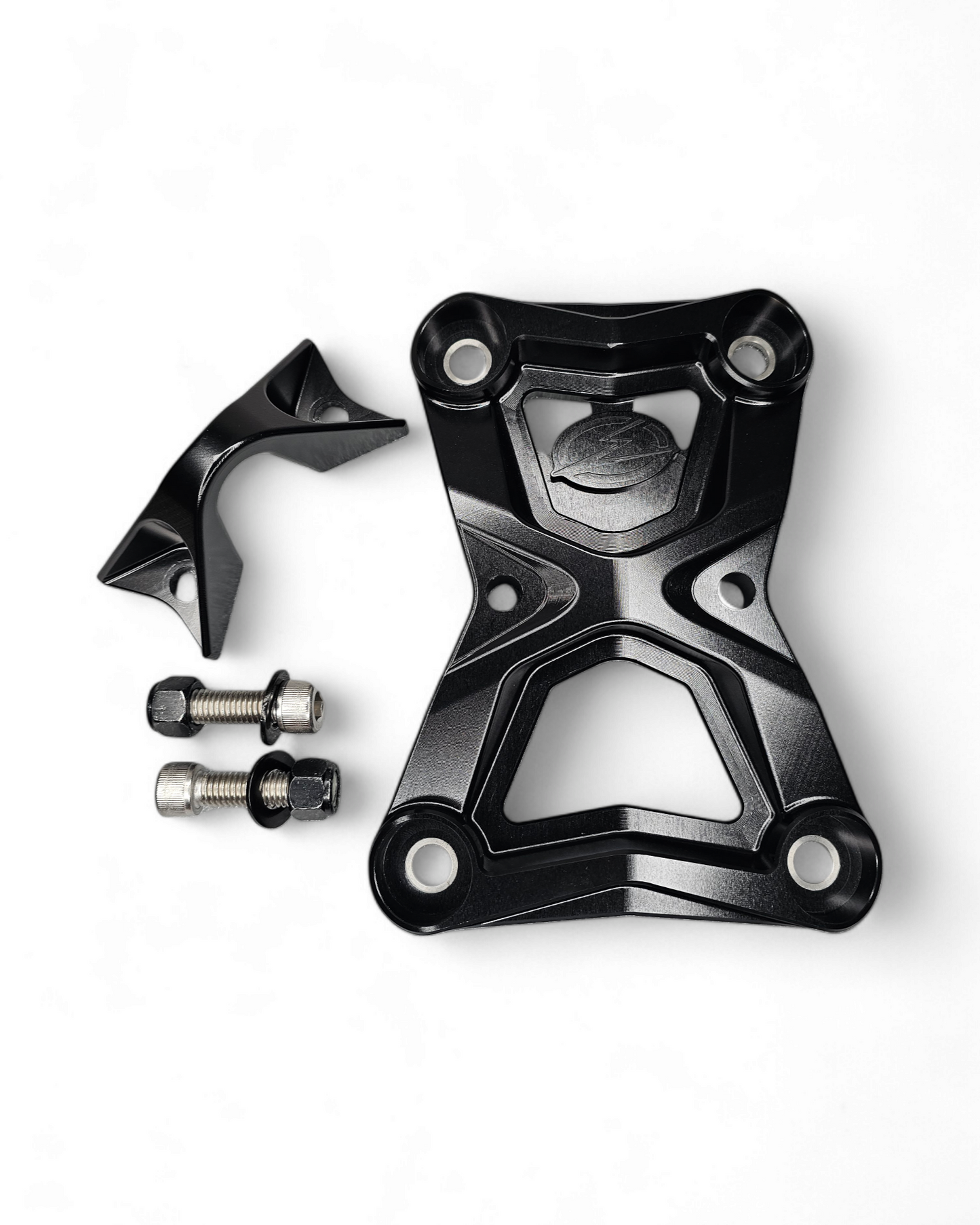 2022-2026 Polaris RZR Turbo R/Pro R Radius Rod Plate with Tow Hook Black