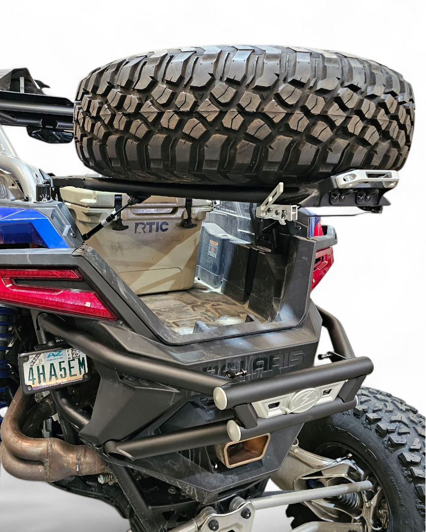 2022+ Polaris RZR Pro R Amp Rear Tire Rack Rear Bumper Combo