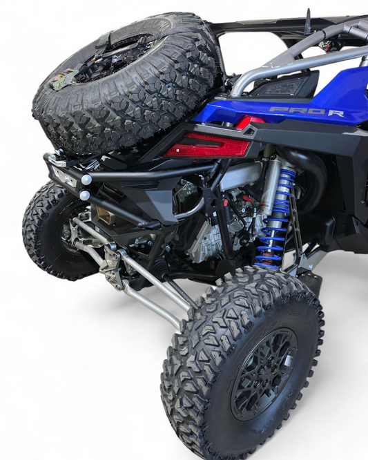 2022+ Polaris RZR Pro R Amp Rear Tire Rack Rear Bumper Combo