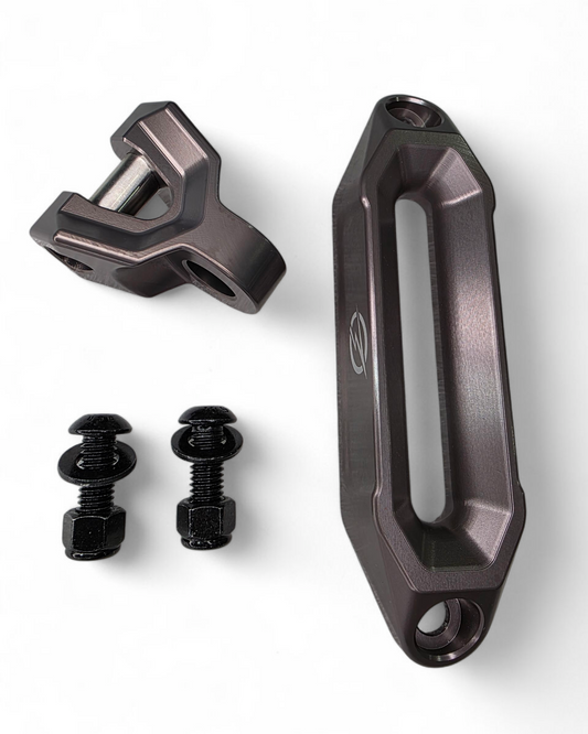 Elektric Offroad Designs UTV Winch Fairlead and Hook (Gunmetal)